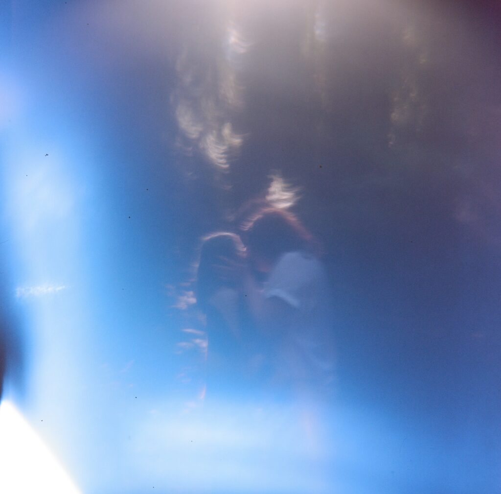 Proposal in the redwoods photographed with a Holga camera.